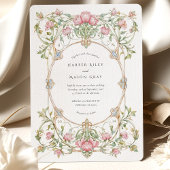 Elegante Peonies Garden Wedding Einladung