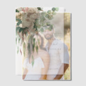 Elegante Peonies Hochzeit Pergament Einladungen (Versatz (Ehepaar))