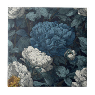 Elegante Peonies Keramik Fliesen für verschmutzte 