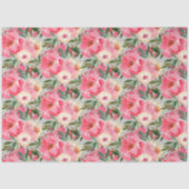 Elegante Peonies on Gray Seidenpapier (Vorderseite)