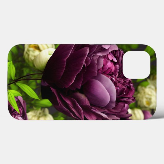 Elegante Peonies & Rose - Fall Case-Mate iPhone Hülle (Rückseite (Horizontal))