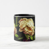 Elegante Peonies & Rose Kaffee Tasse (Zentrum)