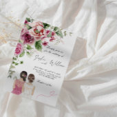 Elegante Peony and Rose Floral Wedding Party Einladung