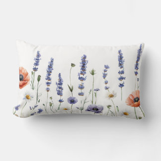 Elegante Peony Blooms Pillow Lendenkissen