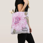 Elegante Peony Blume Floral Wedding Personalisiert Tasche (Von Nahem)