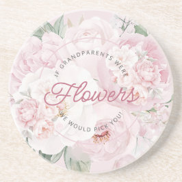 Elegante Peony Blume Großeltern Wir wählen Sie aus Getränkeuntersetzer