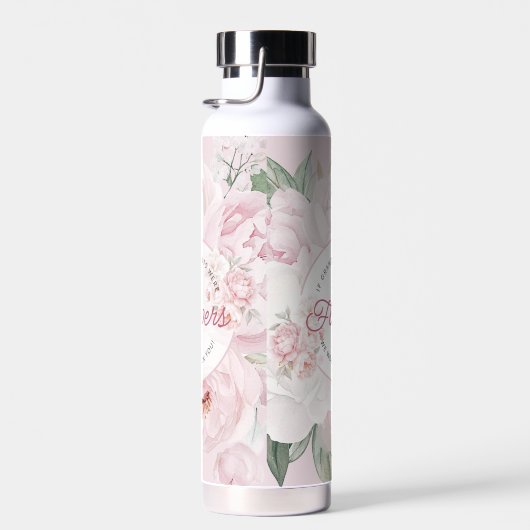 Elegante Peony Blume Großeltern Wir wählen Sie aus Trinkflasche (Rechts)