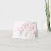 Elegante Peony Blume Vielen Dank Blank Cards Dankeskarte (Vorderseite)