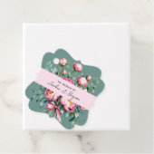 Elegante Peony Bouquet Geschenkanhänger (Beispiel)