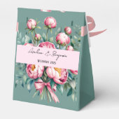 Elegante Peony Bouquet Geschenkschachtel (Rückseite)