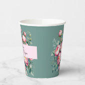 Elegante Peony Bouquet Pappbecher (Links)