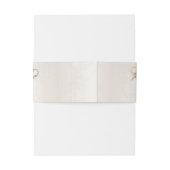 Elegante Peony Pink Floral Watercolor Hochzeit Einladungsbanderole (Rückseitenbeispiel)