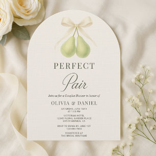 Elegante Perfect Pair Paarschauer-Einladung Einladung