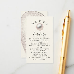Elegante Perle Kleiner Schatz Chic Bücher für Baby Begleitkarte