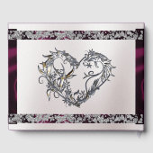 Elegante Perle, Lila Band und Sparkle Gästebuch (Rückseite)