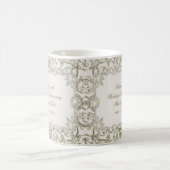 Elegante Perlen-30. Hochzeitstag Kaffeetasse (Mittel)