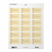 Elegante Perlen Address Labels, Lilac Adressaufkleber (Vorne)