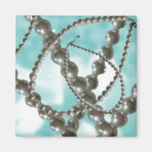 Elegante Perlen Aqua Magnet