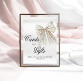 Elegante Perlen - Bow Cards und Geschenke Poster