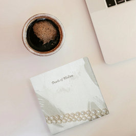 Elegante Perlen der Weisheit Post-it Klebezettel