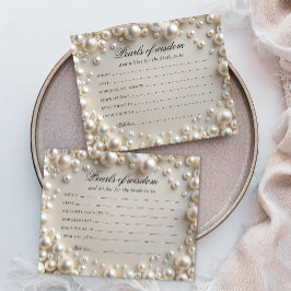 Elegante Perlen der Weisheitskarte