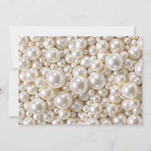 Elegante Perlen der Weisheitskarte Einladung (Rückseite)