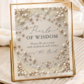 Elegante Perlen des Weisheit-Brautparty Poster