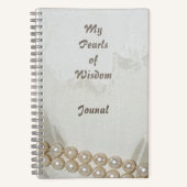 Elegante Perlen des "Wisdom Journal" Notizblock (Vorderseite)