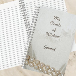 Elegante Perlen des "Wisdom Journal" Notizblock