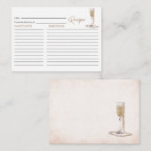 Elegante Perlen im Wasser und Bridal-Show in Prose Begleitkarte (Vorne/Hinten)