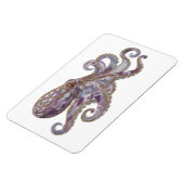 Elegante Perlen-Oktopus-Kunstillustration Magnet (Linke Seite)