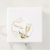 Elegante Perlen & Prosecco-Brautparty-Geschenkanhä Geschenkanhänger (Beispiel)