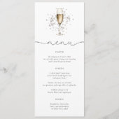 Elegante Perlen & Prosecco Brautparty Karte (Vorderseite)