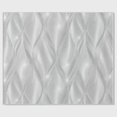 Elegante Perlen Silber Frost Glanz Abstrakte Muste Geschenkpapier (Flach)