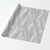 Elegante Perlen Silber Frost Glanz Abstrakte Muste Geschenkpapier (Ungerollt)
