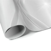Elegante Perlen Silber Frost Glanz Abstrakte Muste Geschenkpapier (Rolleneckpunkt)