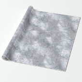 Elegante Perlen Silber Frost Glanz Abstraktes Must Geschenkpapier (Ungerollt)