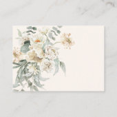 Elegante Perlen und Brautparty Beratung Begleitkarte (Rückseite)