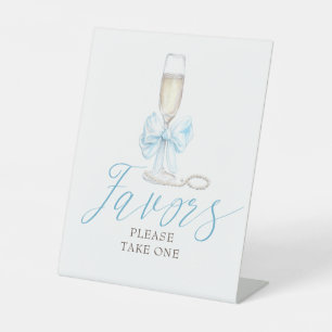 Elegante Perlen und Prosecco Coquette Geschenke Sc Sockelschild