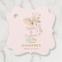 Elegante Perlen und Prosecco rosa