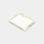 Elegante perlmuttschimmernde Goldtextur Post-it Klebezettel (angewinkelt)