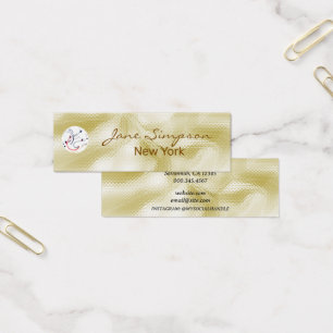Elegante perlmuttschimmernde Goldtextur-Visitenkar