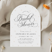 Elegante Perls Brautparty Arch Einladung