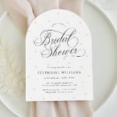 Elegante Perls Brautparty Arch Einladung