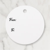 Elegante persische Dekoration Geschenkanhänger (Rückseite)