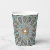 Elegante persische Dekoration Pappbecher (Rückseite)