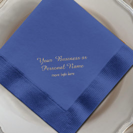 elegante, personalisiert-blaue Folienhähnen Servietten Mit Folie