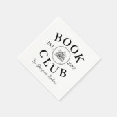 Elegante Personalisiert Book Club Mitglieder Veran Serviette (Ecke)