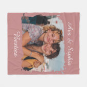 Elegante Personalisiert | Foto Fleecedecke (Vorderseite (Horizontal))