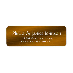 Elegante, Personalisiert gebürstete Bronze-Rückgab
